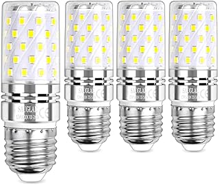 Sauglae LED Corn Bulbs, E27 Edison Screw, 12W, 1450Lm, 6000K Daylight White, Not Dimmable, Pack of 4