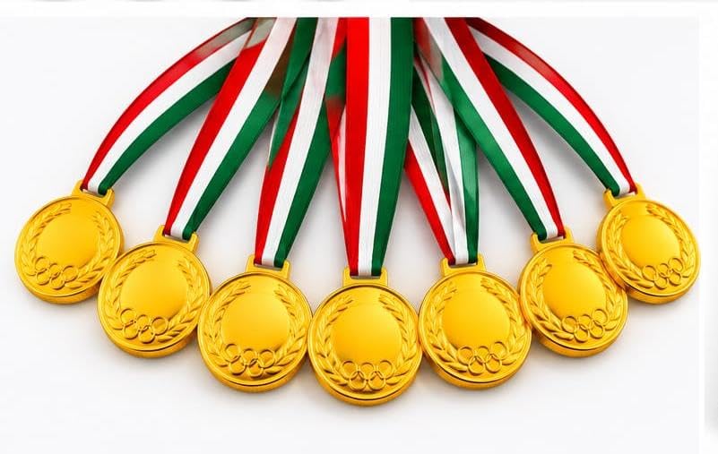Swastik Enterprises Gold Silver Bronze Medals Set | Sports Day Winner Medal for Students | Competition Award Prize for Kids (Pack of 8) (Medal-2)-picture-28