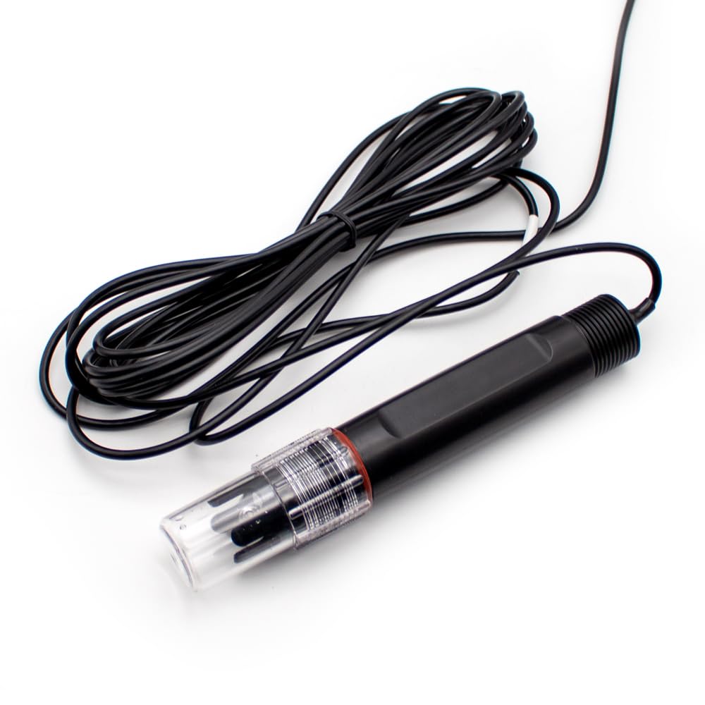 Sensor de PH, Probador de Turbidez de Calidad Del Agua Industrial, Sonda de Electrodo Transmisor EC Medidor de PH Detección Ambiental (4-20mA)