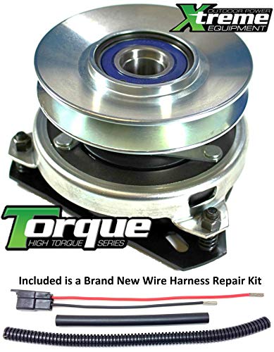 Xtreme Outdoor Power Equipment Bundle - 2 Items: PTO Electric Blade Clutch, Wire Harness Repair Kit. X0423 Replaces Cub Cadet 717-04127 Lawn Mower PTO Clutch - Upgraded w/Wire Repair Kit