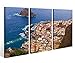 Produktbild Leinwandbild 3 Tlg. Meer Teneriffa Spanien Wasser Leinwand Bild Bilder Holz fertig gerahmt 9P915, 3 tlg BxH:120x80cm (3Stk 40x 80cm)