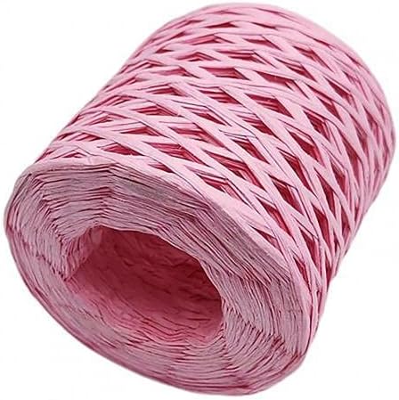 DINGDE 1 Roll 200m Multicolor Diy Handmade Raffia Yarn Decorative Wrapping Gift Raffia Straw Packaging Paper Yarn DIY Decorative