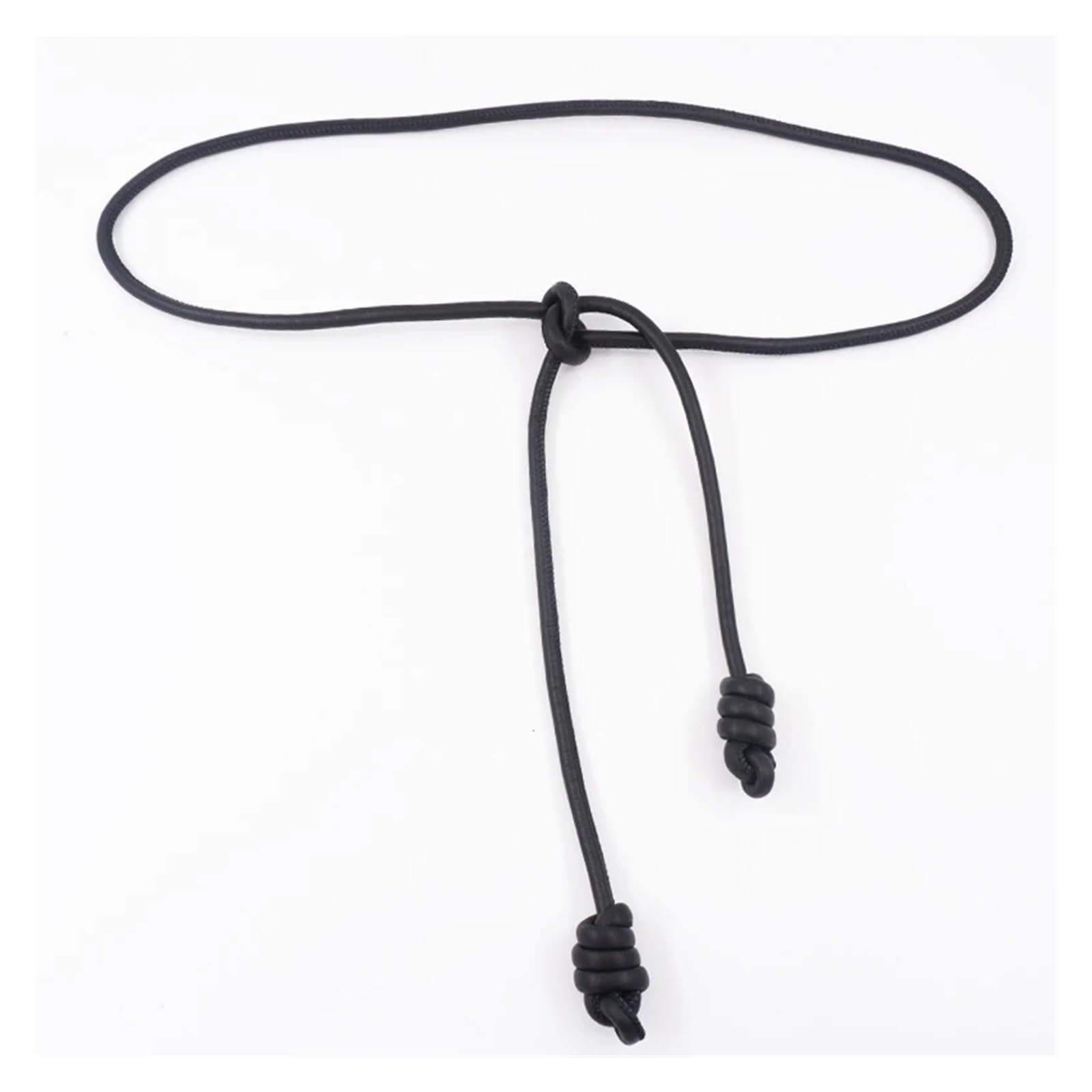 JHSDHYD Cinturón De Cuerda Extralargo Con Cuentas Cadena decorativa de cierre pequeño for mujer, cinturón fino redondo cuero moda, cuerda cintura con nudo piel oveja personalizada
