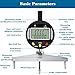 Pimluity High Accuracy Digital Radius Gauge,Electronic Radius Indicator Tool,High Definition Display,Changeable Jaws,for Industrial