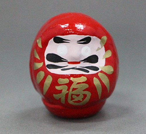 Amazon | 福入り張子だるま0号赤 開運達磨 縁起だるま | 民芸品