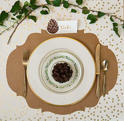 Gold Confetti Paper Table Runner 25' American Made #TOP1