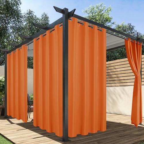 HolidayIdeas Outdoor Curtains for Patio Waterproof, 4