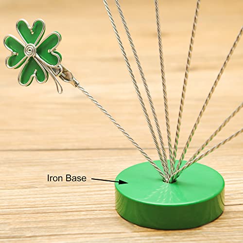 8-Branch Family Tree Picture Frame Holder, Card Photo Clips Holder Desk Stand For Memo Paper Note Photo Christmas Wedding Card Display (Green Clover) #TOP4