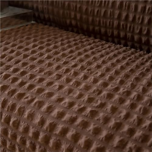 Housse de canapé extensible seersucker pour rénover un canapé usé
