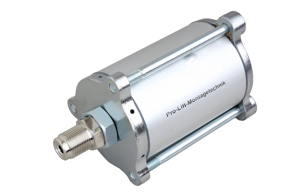 PRO Lift de montage technique Air Comprimé Moteur pour pneumatique angetriebene Pompes Hydrauliques, boîtier avec goujons, argent, 00018