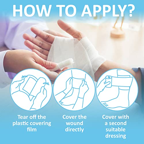 Dr. Med Manuka Honey Gauze Dressing, 2" X 2" Honey Medical Bandage Wound Care Patch For Minor Abrasions, Cuts, Lacerations, Scald And Burns For Wound Healing, Chemical And Drug Free(10 Pcs/Box) #TOP4