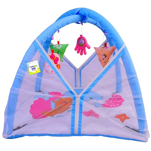 Image of Toddylon Baby Bedding New Born Baby Bed | Mosquito Net | Mattress | Play Gym Bed | Insect Protection Net | Infants | Mosquito Safety Net | Baby Boys Girls (0-6 Months)