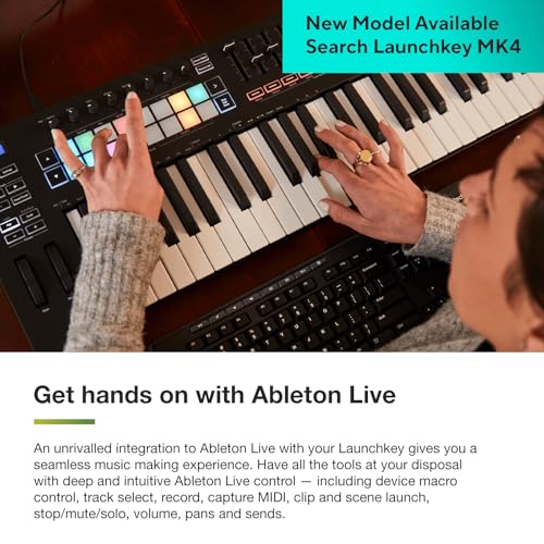 Image of Novation Launchkey 25 MK3: 25 Velocity-Sensitive Keys, Deep Ableton Live Integration, Capture Midi Function, USB, Includes USB Cable