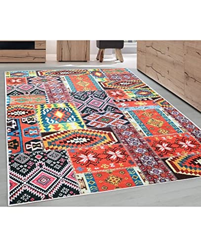 MANI TEXTILE TPS_ANDAL_40 Rug, Polyester, Multi-Colour, 40 x 60 cm