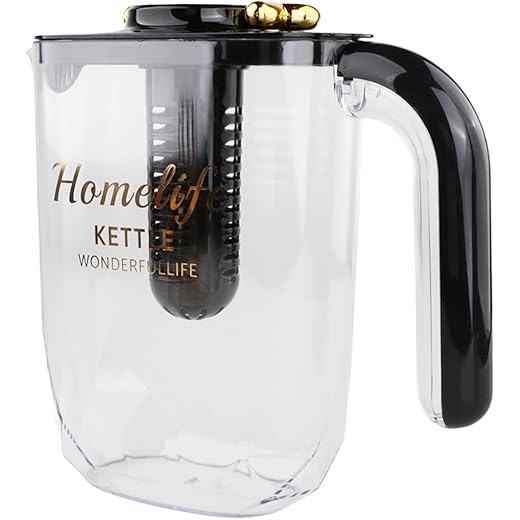 ARTISOUL? Water Pitcher Iced Tea Pitcher with Lid and Handle for Summer Fishing Fridge Black | Kitchen Dining & Bar | Dinnerware & Serving Dishes | Pitchers