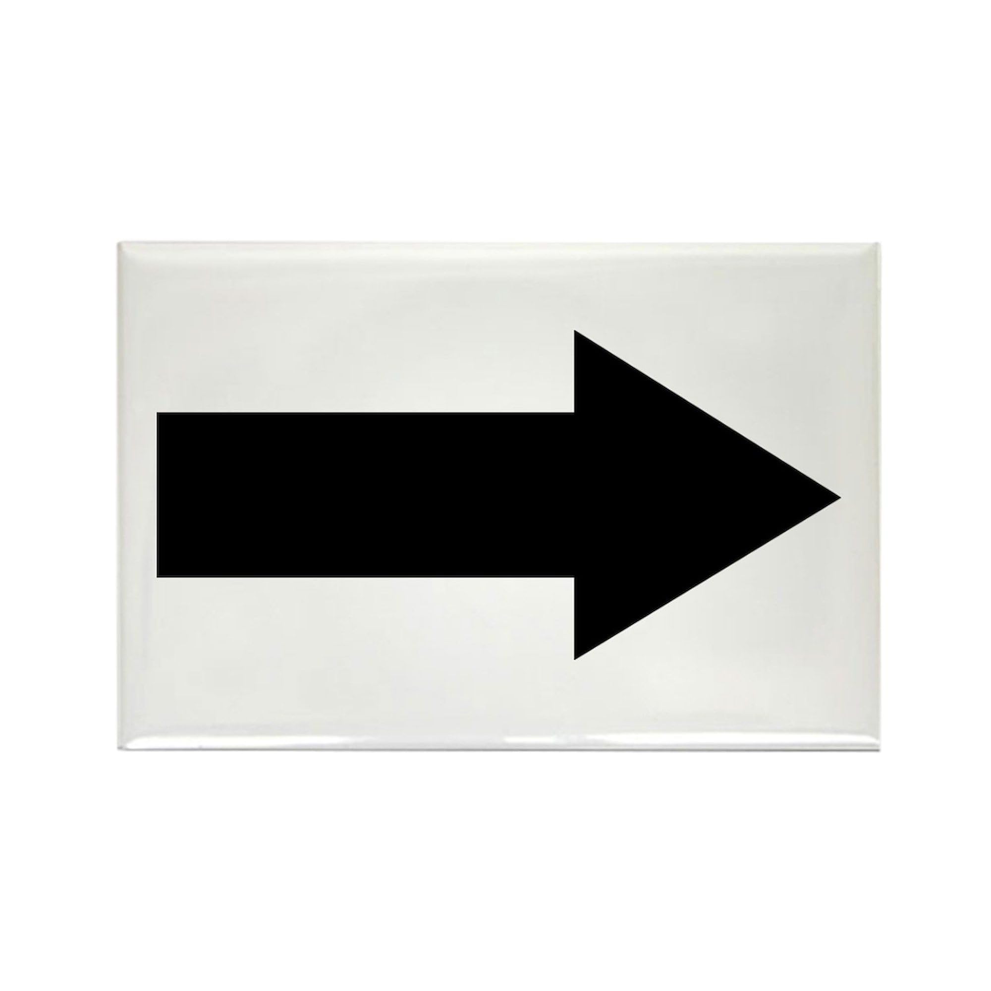 CafePress Arrow Rectangle Magnet, 3"x2" Refrigerator Magnet