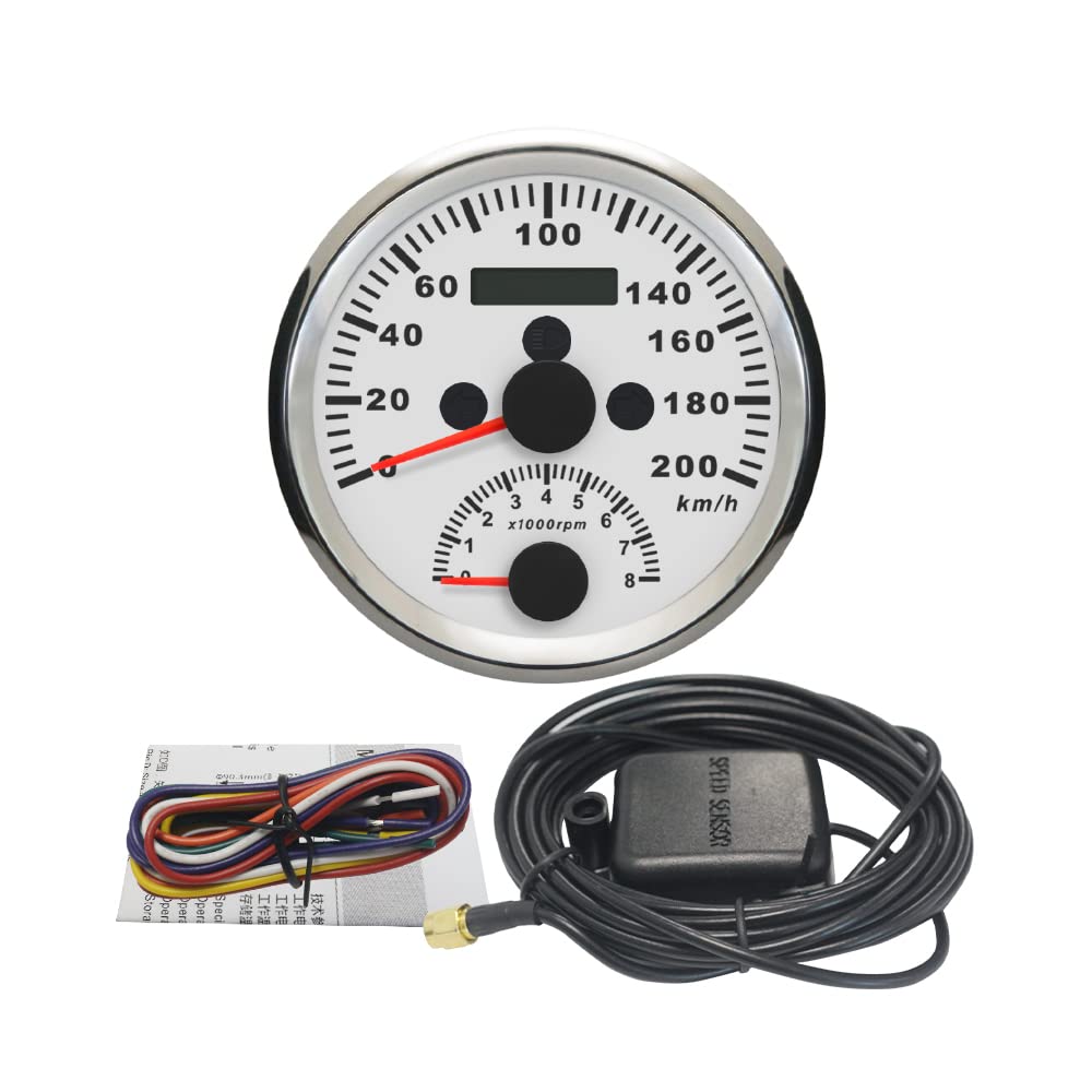 ELING 52mm Gauge Set GPS Speedometer Tachometer 12V 24V ELING 52mm 2 ...