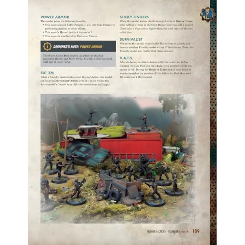 Fallout: Factions - Core Rulebook Modiphius RPG miniatura 5