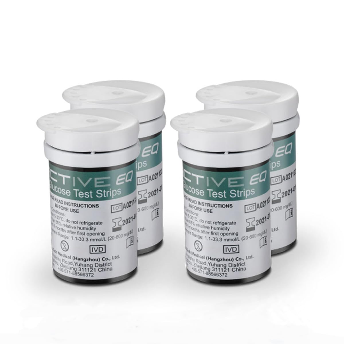 Medidor de glucosa en sangre tiras de prueba reemplazo por Exactive EQ Impulse diabetes strips tiras reactivas de glucosa en sangre x 100 para ES diabéticos