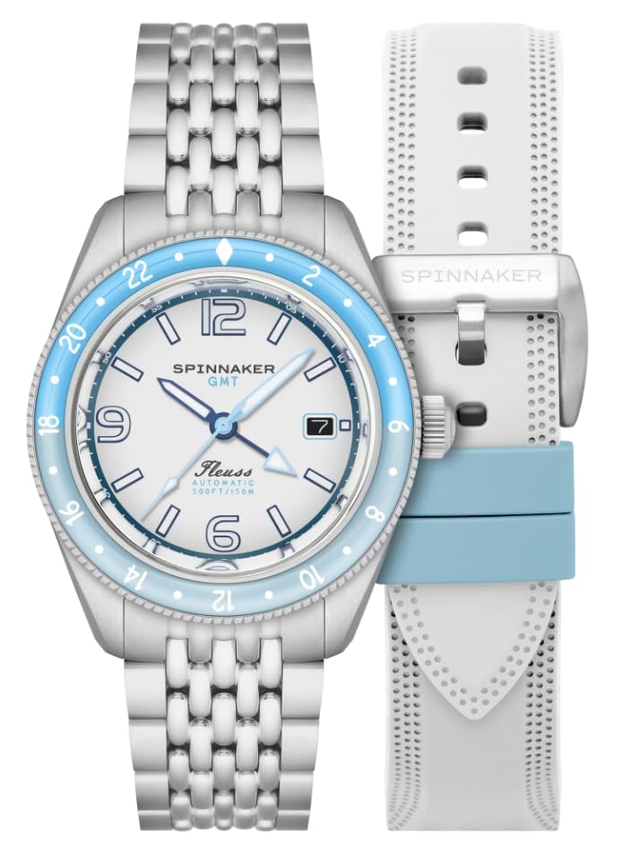 Spinnaker SP-5120-22 Flushzmt Automatic Watch Automatic 15 ATM Waterproof Sapphire Glass White Dial Men's