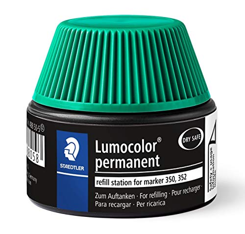 Encre permanente verte Staedtler Lumocolor 488 50-5 recharge feutre