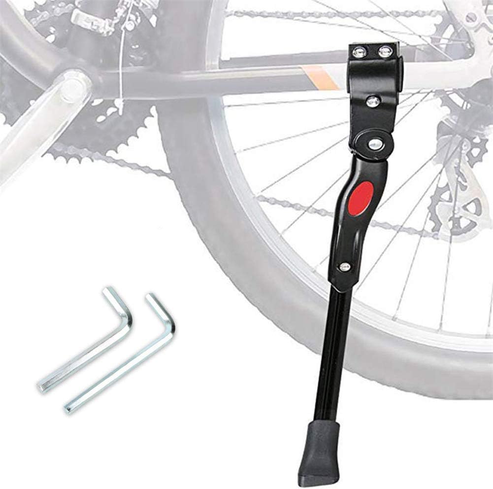 High-Quality Adjustable Aluminium Alloy Bike Kickstand, Strong, Waterproof And Wear-Resistant, Non-Slip Plastic Feet, Convenient And Practical