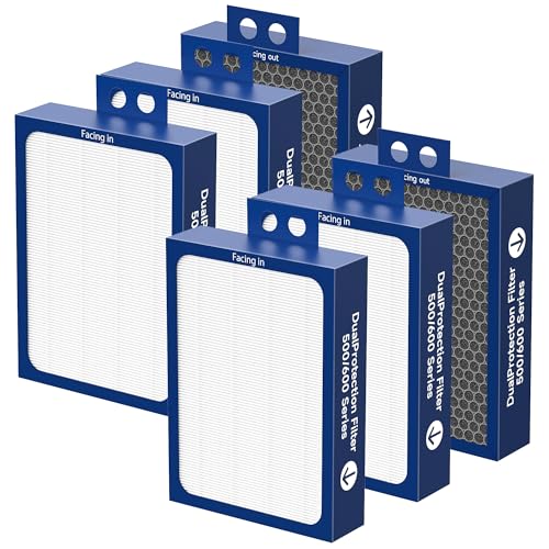 Image of Upgraded Classic 500 /600 Series Replacement Filter Compatible with Blueair Classic 500 /600 Series Air Puri-Fier 501, 503,505, 510,550E, 555EB, 580i, 601, 605, 680i, 6 Packs