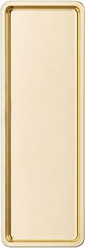Paslanmaz  elik, Dikd rtgen Sunum Tepsisi, Gold, 33x13 cm, D z,  ay, Kahve, Pasta Sunum, 1 Adet
