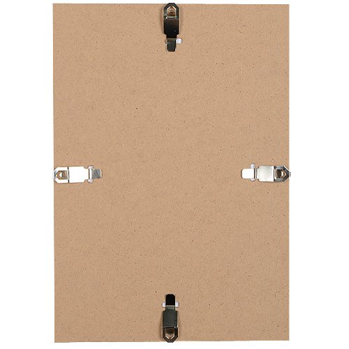 rahmenloser Bilderrahmen DIN A4 21x29,7 cm | Cliprahmen mit Echtglas & Aufsteller | für Urkunden, Zertifikate & Fotos | 50er Set