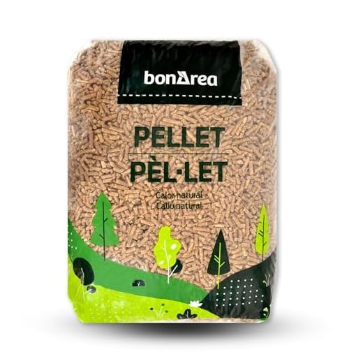 BonÀrea - Pellets de Madera Natural 100% - Saco de 15 kg - Alta Eficiencia Energética - Bajo Residuo de Cenizas - Diámetro 6 mm - Combustión Limpia y Duradera - Ideal para Estufas y Calderas