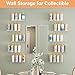 upsimples 10 Pack Acrylic Shelves Wall Organizer and Storage, 15