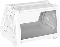 Generic Terrário de répteis com ventilação, caixa de alimentação com trava dupla lateral transparente para lagartixas leopardo, aranhas saltadoras, dragões, Branco 27x19x19cm