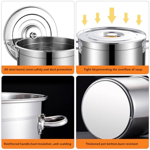 Marmite à soupe induction 32 L pour repas de fêtes et grands mijotés - 6