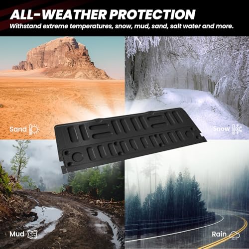 Image of LASFIT Floor Mat Truck Tailgate Mat for 2022 2021 2020 2019 2018 2017 Ford Super Duty F250 F350 F450 Truck Bed (Not Fit Drop-in Liners) All Weather Protector TPE Tailgate Liner,1pc Black