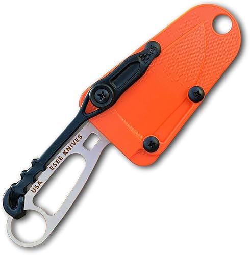 Miniatura 2 de ESEE Imlay SAR Swiftwater - Cuchillo de rescate, funda, placa de clip, correa de retención (funda naranja)