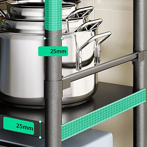 Support réglable pour micro-ondes en acier robuste avec étagère à 5 niveaux - 6
