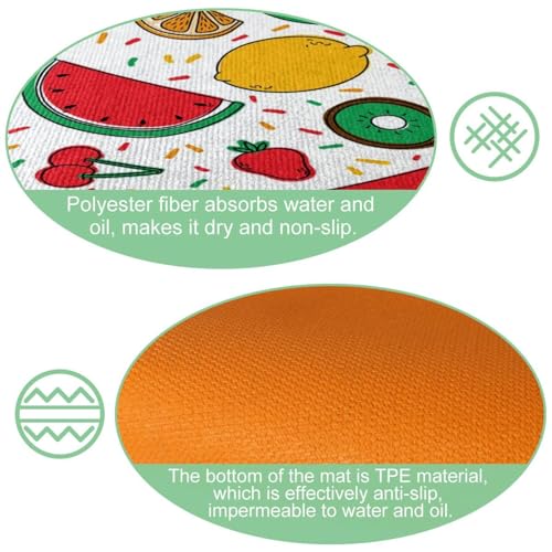 Tapis de cuisine lavable pour sécuriser et absorber l'eau du sol - 6