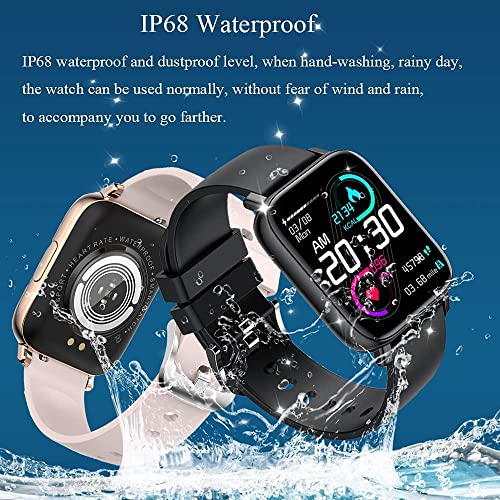 Hatieo Fitness Tracker Smartwatch Damen,1,69 Zoll Armbanduhr mit Personalisiertem Bildschirm,Pulsmesser Schlafmonitor, IP68 Wasserdicht Fitness Armbanduhr, Schrittzähler Uhr für Android iOS,Pink - Image 6