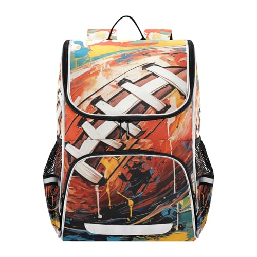Mochila de fútbol americano reflectante y ligera para hombres y mujeres