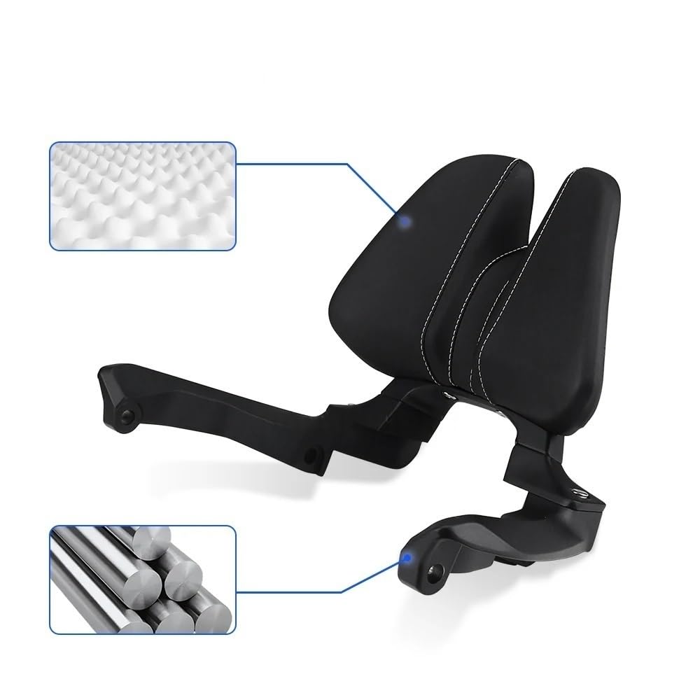 Moto Posteriore schienale passeggero Cuscino per schienale passeggero posteriore per motocicletta per ADV 350 ADV350 2022-2025 per Forza NSS 350 NSS350 2023-