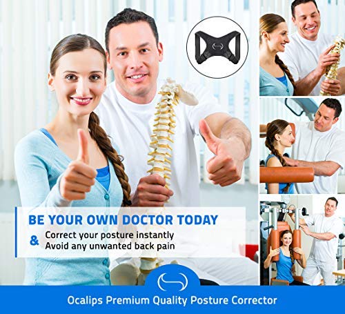 Bodywellness Posture Corrector for Women and Men | Adjustable, Discreet & Lightweight Back Straightener Brace | Comfortable & Easy to Use Back Support Brace | Unisex Design Upper Back Support Brace