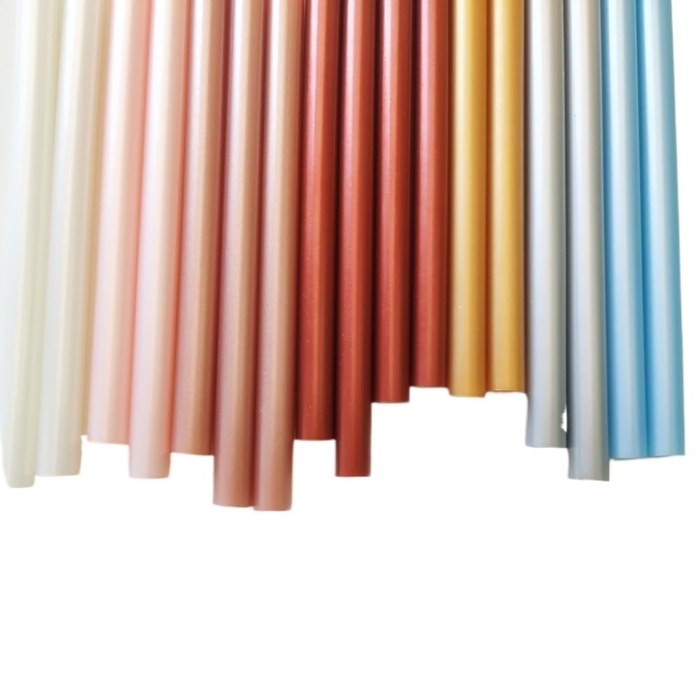 Colla A Caldo 7mm Colla stick a caldo color metallo da 25 pezzi 7/11 * 100/200mm dorato argentato Colla A Caldo Ricariche(Size:11mm,Color:200mm Silvery)