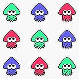 Splatoon Squid Vinyl Sticker Waterproof Decal Laptop Wall Window Bumper Sticker 5'
