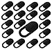 NEPAK 18 Pack Cache Webcam 0.6mm,Webcam Cover Slide Protège Votre Vie Privée Universel pour iPhone, iPad, Macbook, Smartphones, Tablettes, PC, etc. - Noir