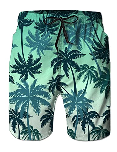 Fanient Herren Badeshort Hose Strandurlaub Herren 3D Hawaii Gedruckt Bunte...