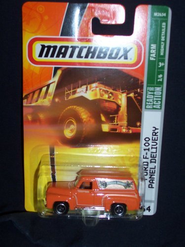 Matchbox 2008 # 64 Ford F-100 Panel Delivery Orange Farm Series 1 of 6 1/6 by Matchbox