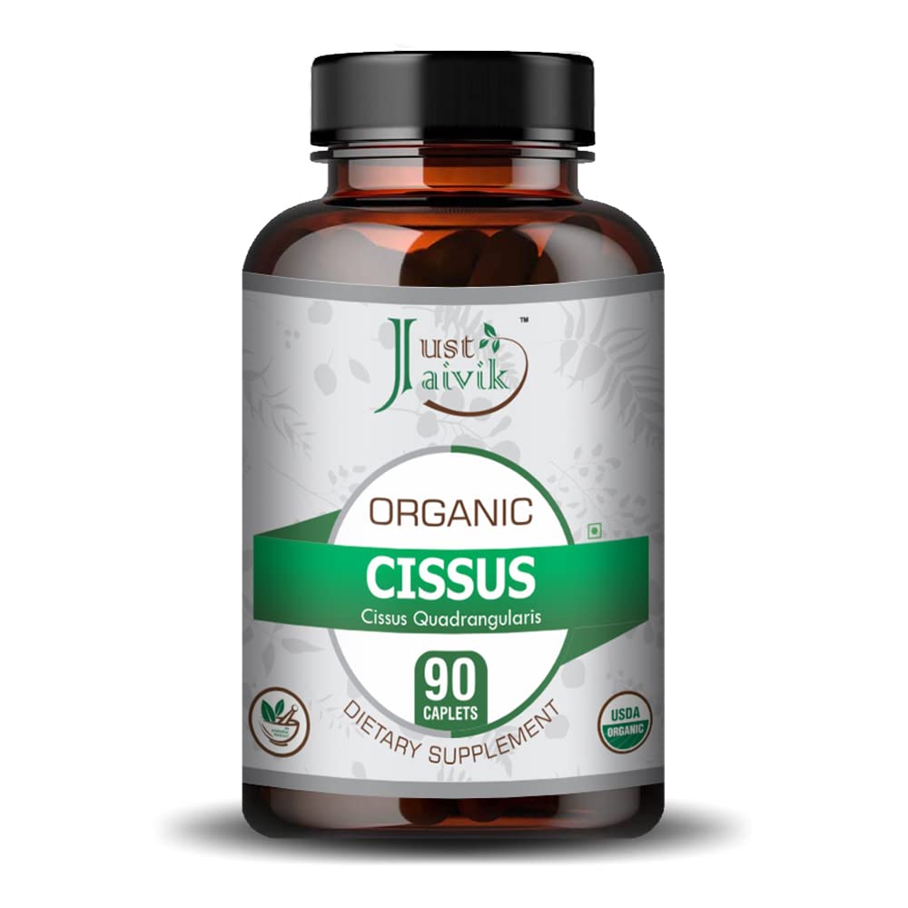 Organic Cissus / Hadjod Tablets As Dietary Supplements - 750mg (90 Tablets)