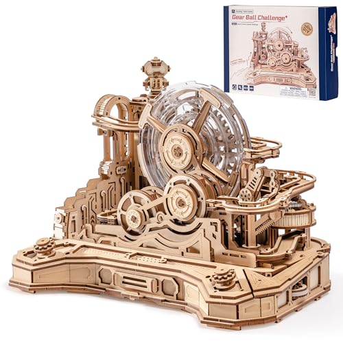 Circuits de billes ROKR Gear Ball puzzle 3D : oubliez le stress avec ce DIY bois