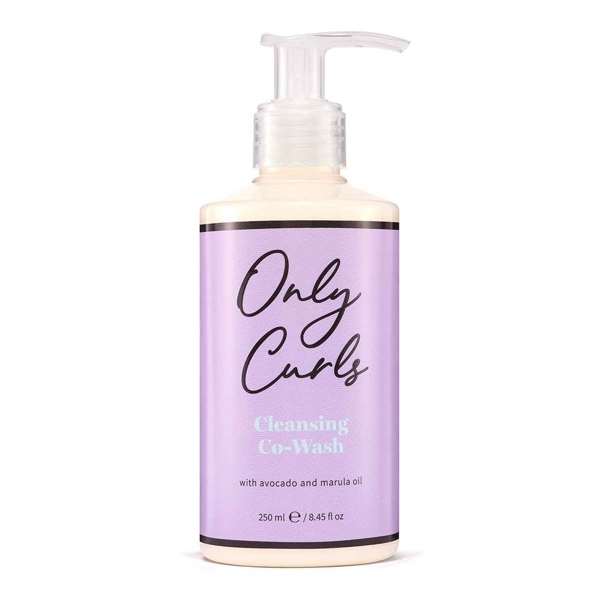 Only Curls Cleansing Co-Wash, 250ml, 2 in 1 Shampoo & Conditioner, Sulphate-Free, Gentle Formula, Nourishing, Hydrating & Detangling, Conditioning & Cleansing, Cruelty Free, For All Curly Hair Types