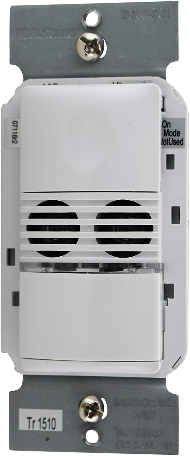 Wattstopper DSW-301-W Dual Tech Occupancy Sensor, White w/Neutral